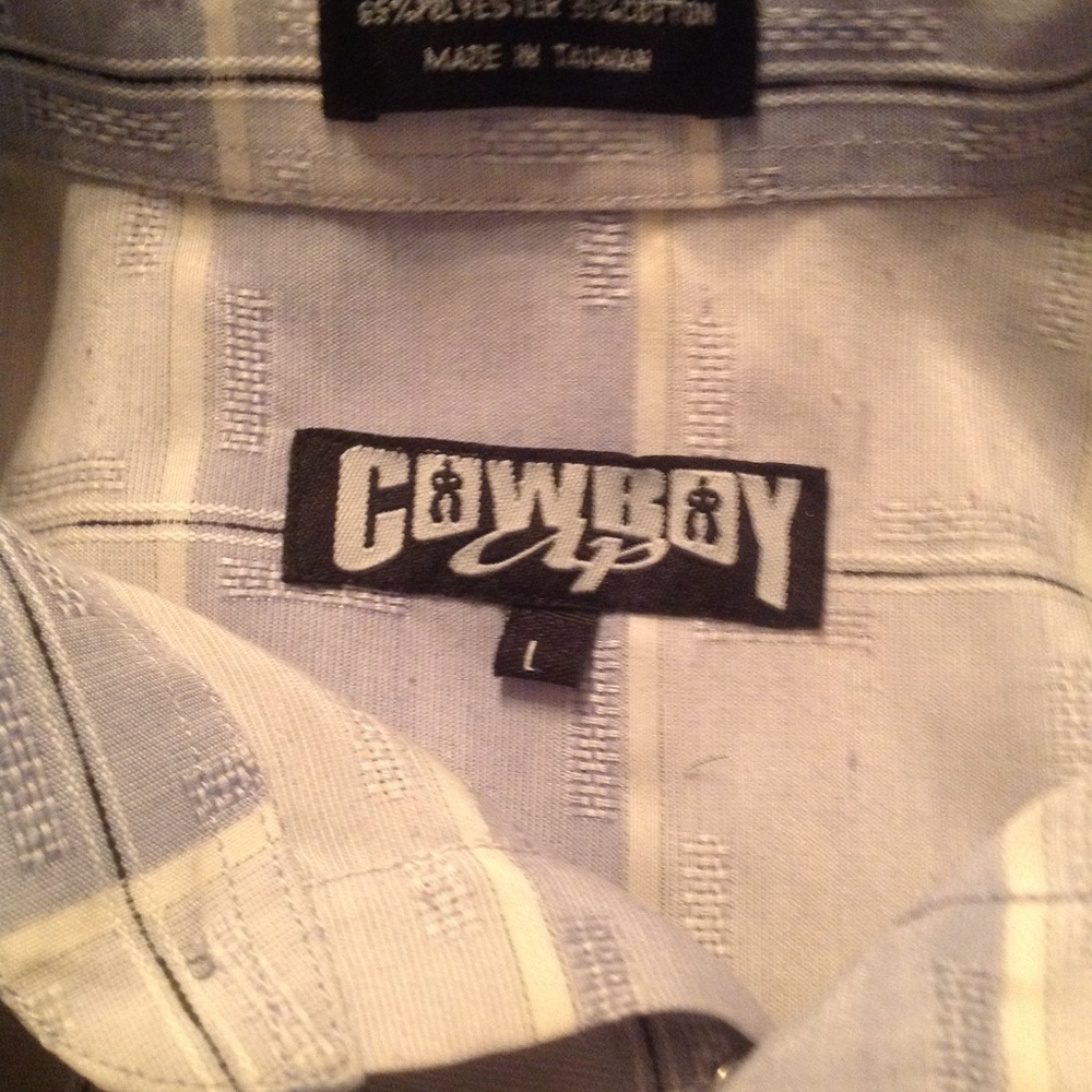 Cowboy up short sleeve pearl snap western shirt - Picture 3 of 4